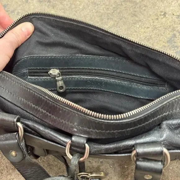 Y2K Authentic Vintage Chloé Kerala Bag - Black Leather - Picture 6 of 7